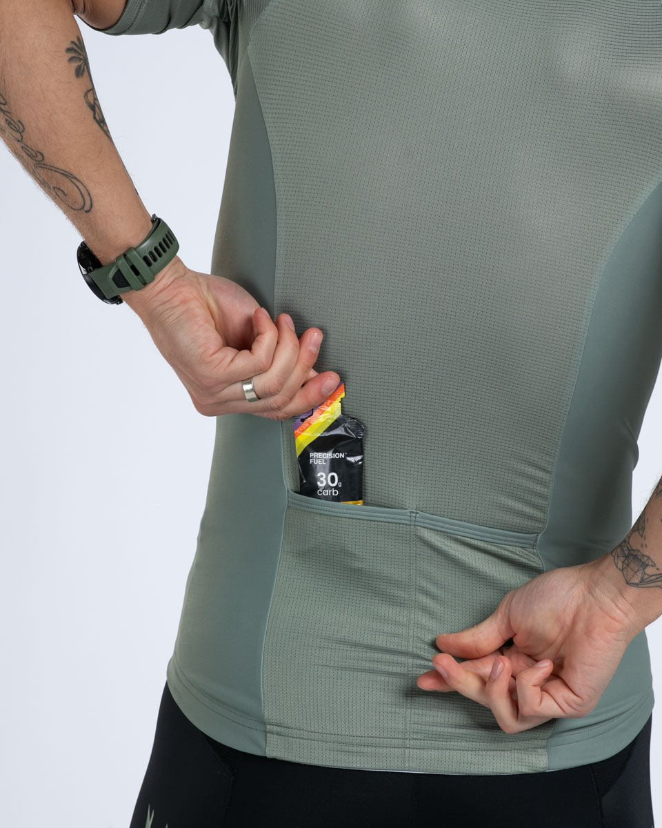 Zoot Sports TRI TOPS Men's Core Tri Aero Jersey - Army Green