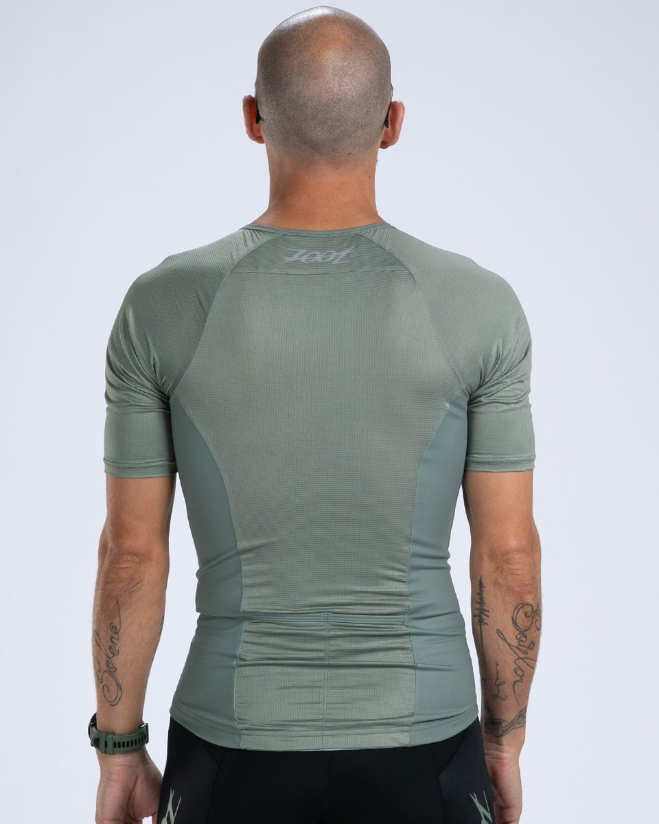 Zoot Sports TRI TOPS Men's Core Tri Aero Jersey - Army Green