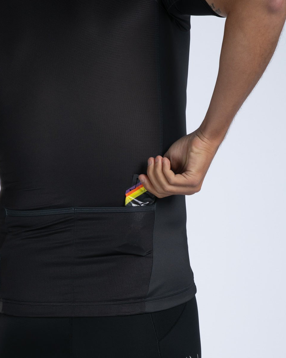 Zoot Sports TRI TOPS Men's Core Tri Aero Jersey - Jet Black