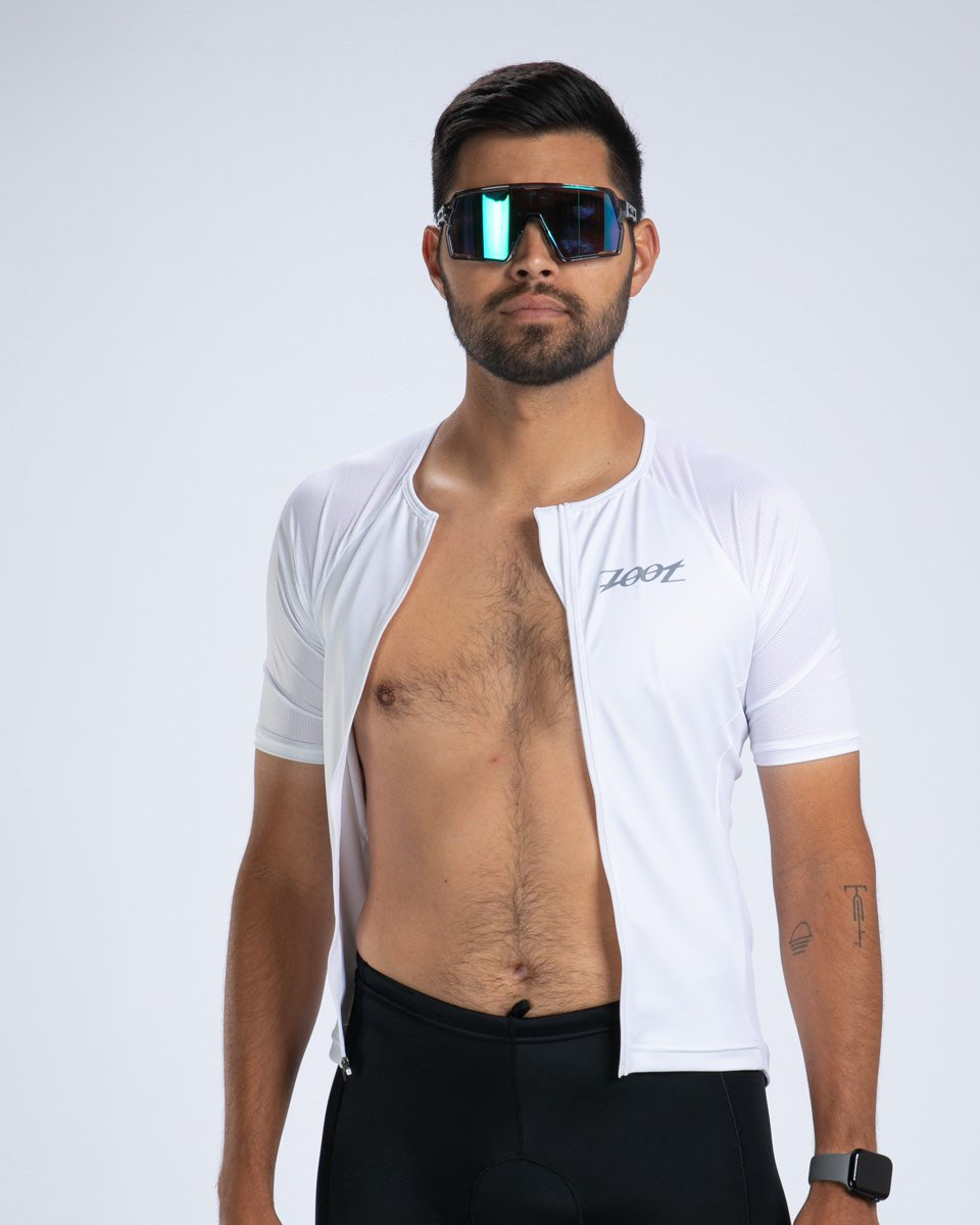Zoot Sports TRI TOPS Men's Core Tri Aero Jersey - White