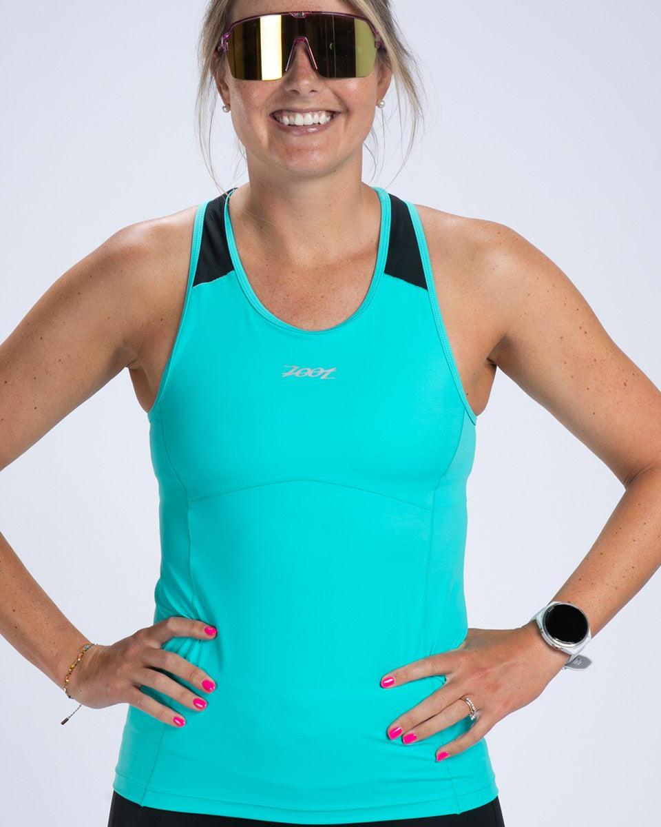 Zoot Sports TRI TOPS Women's Core Tri Racerback - Aqua Blue