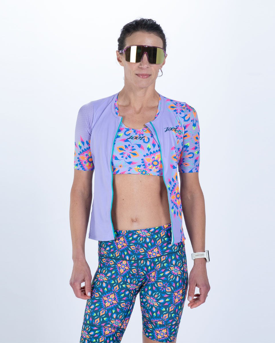 Zoot Sports TRI TOPS Women's Ltd Tri Aero Jersey - Kaleidoscope
