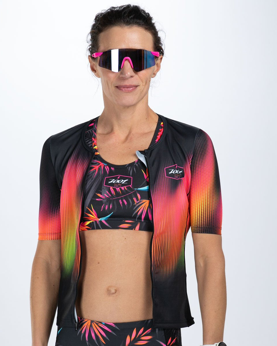 Zoot Sports TRI TOPS Women's Ltd Tri Aero Jersey - Tropical Magic