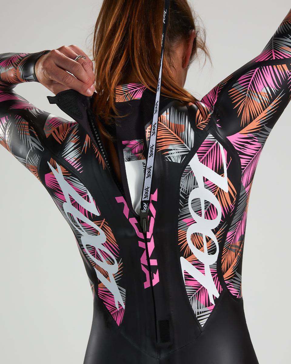 Zoot Women's Kona 2.0 Wetsuit in Pink Flora, image 7