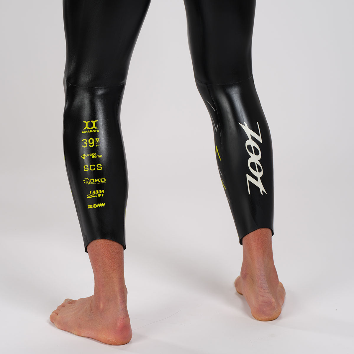 Zoot Men's Bolt 2.0 Wetsuit in Yellow/Silver, image 5