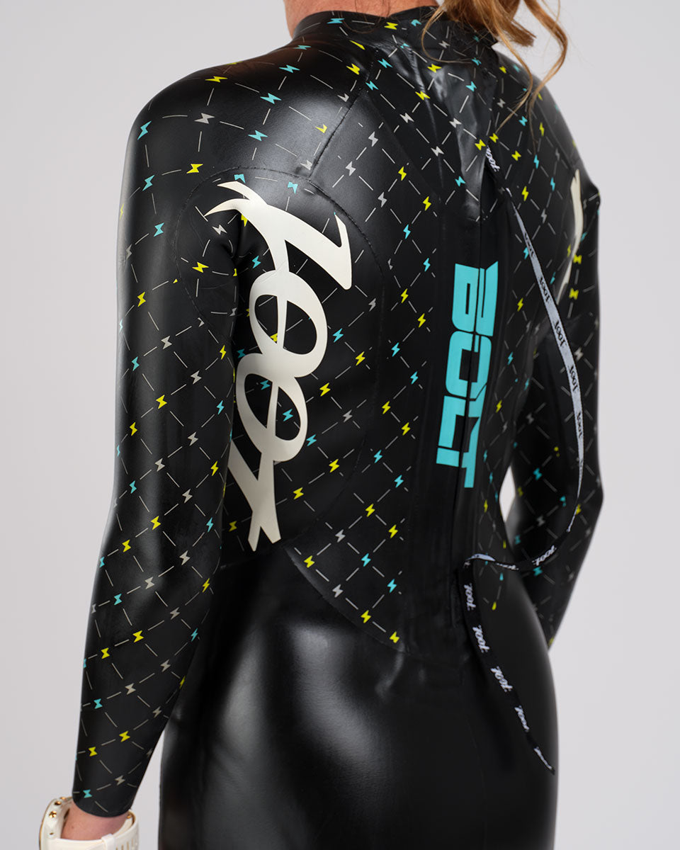 Zoot Women's Bolt 2.0 Wetsuit in Neon Yellow/Blue, image 6