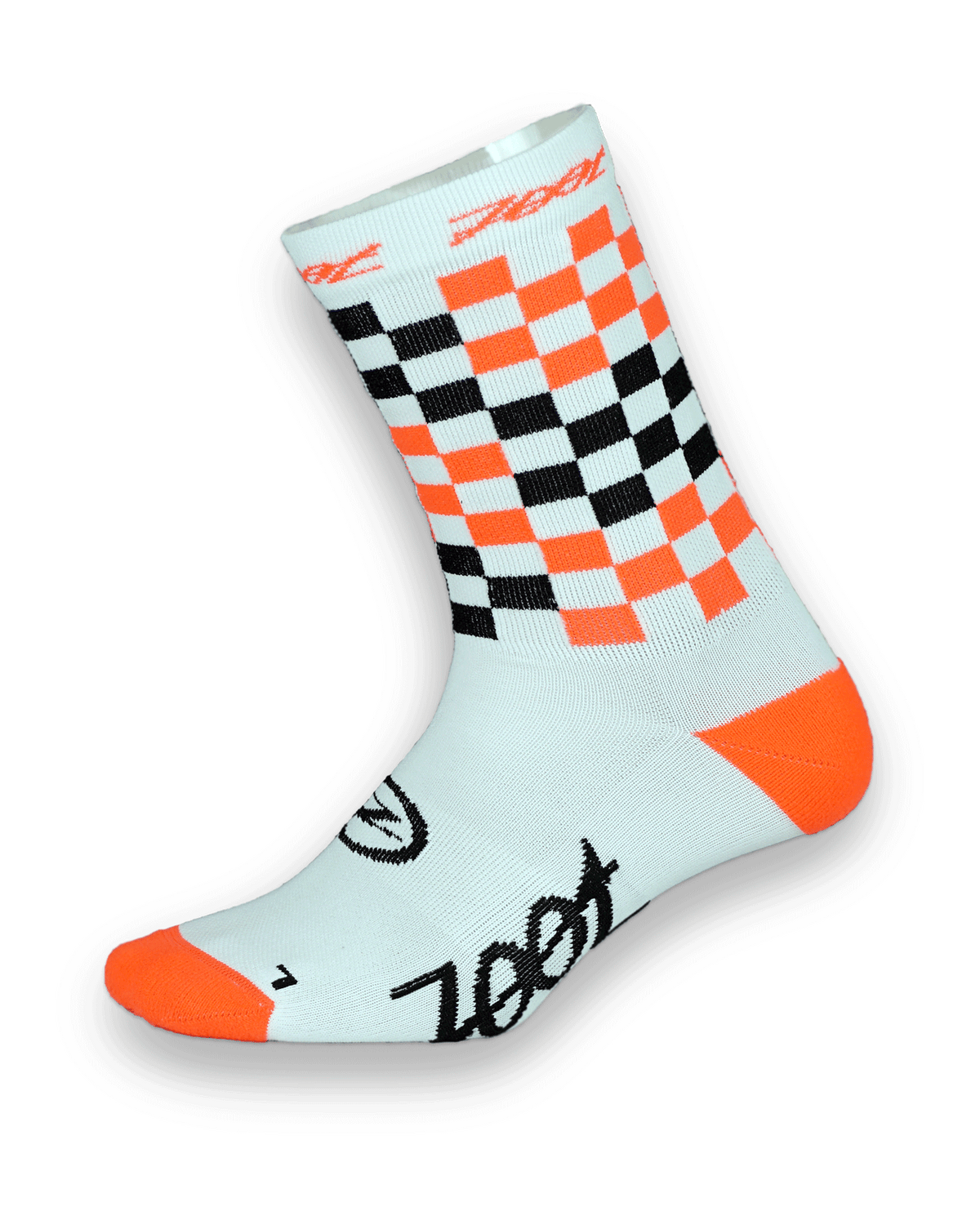 Zoot Sports UNISEX ZOOT 5" SOCK - CHECKER CORAL