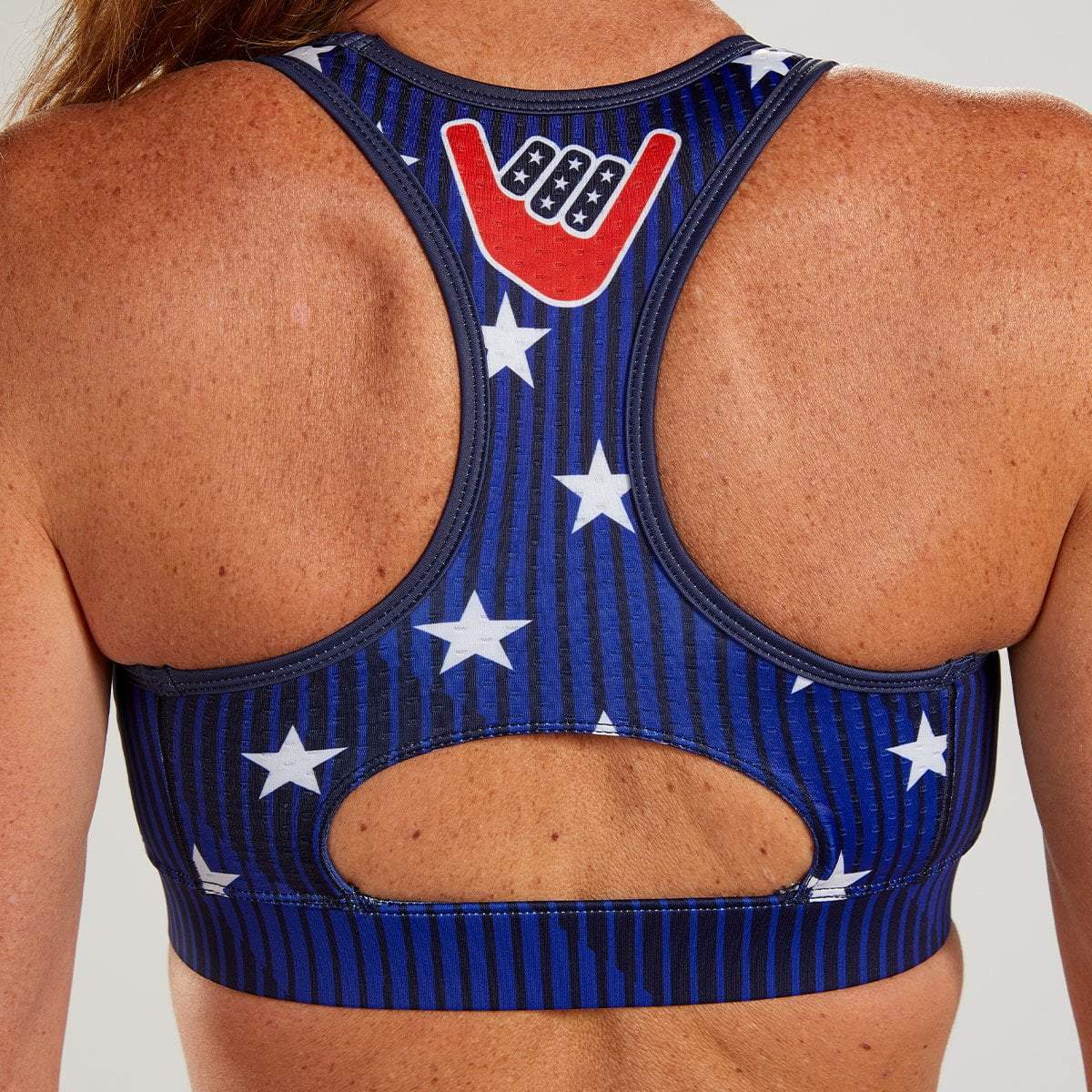 Zoot Sports BRAS WOMENS LTD RUN BRA - STARS & STRIPES