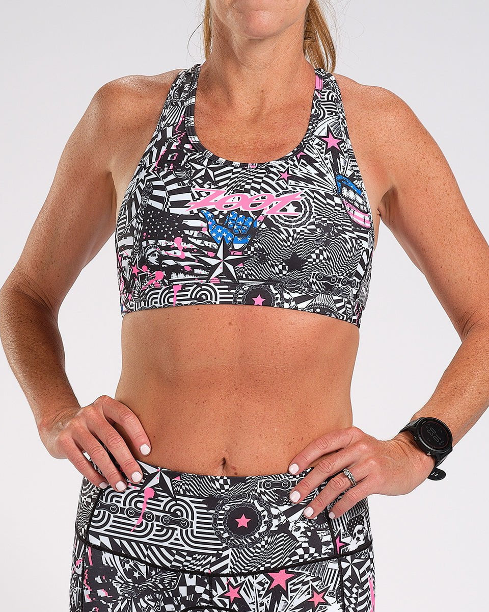 Zoot Sports Bras Womens LTD Triathlon Bra - American Rebel