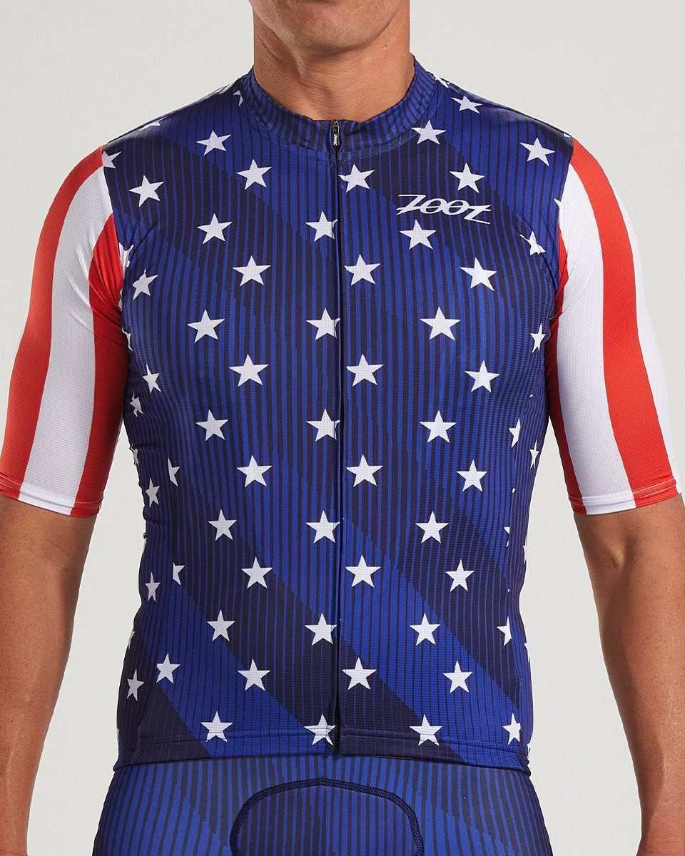 Zoot Sports Mens LTD Cycle Aero Jersey - Stars & Stripes