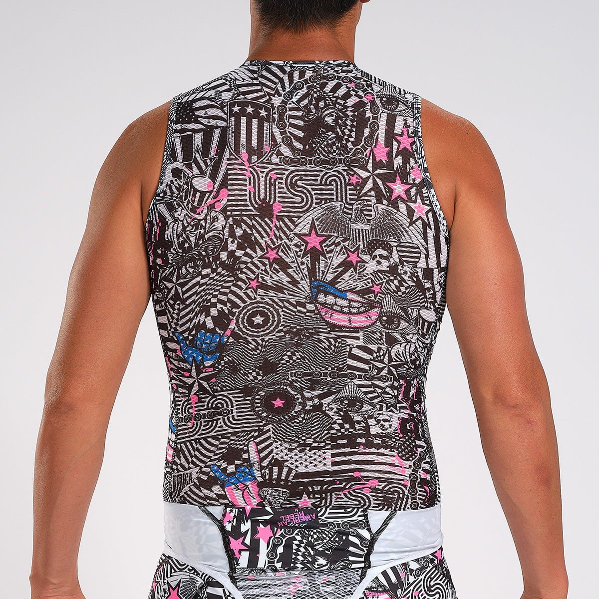 Zoot Sports Cycle Tops Mens LTD Cycle Base Layer - American Rebel