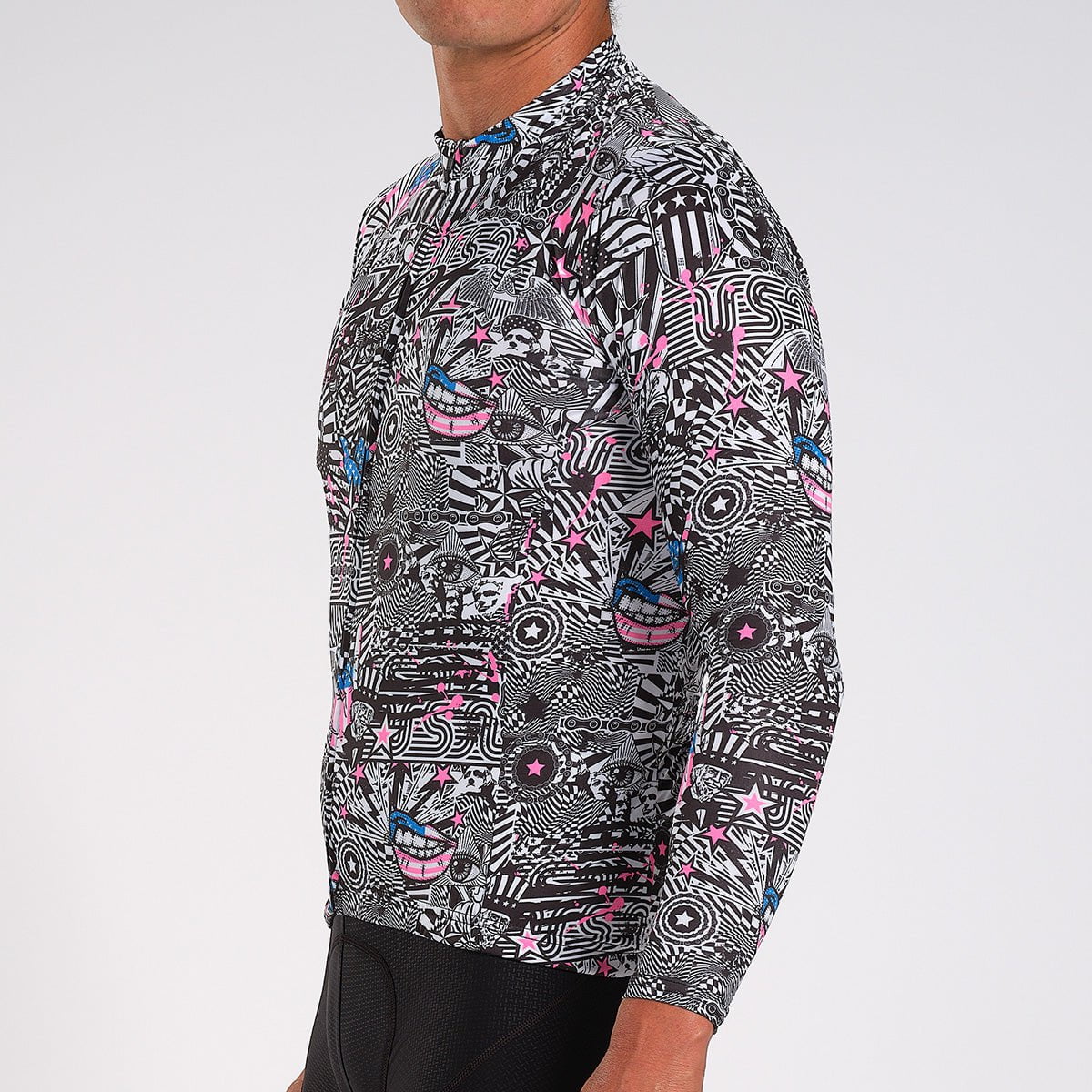Zoot Sports Cycle Tops Mens LTD Cycle Sun Stop Ls Jersey - American Rebel