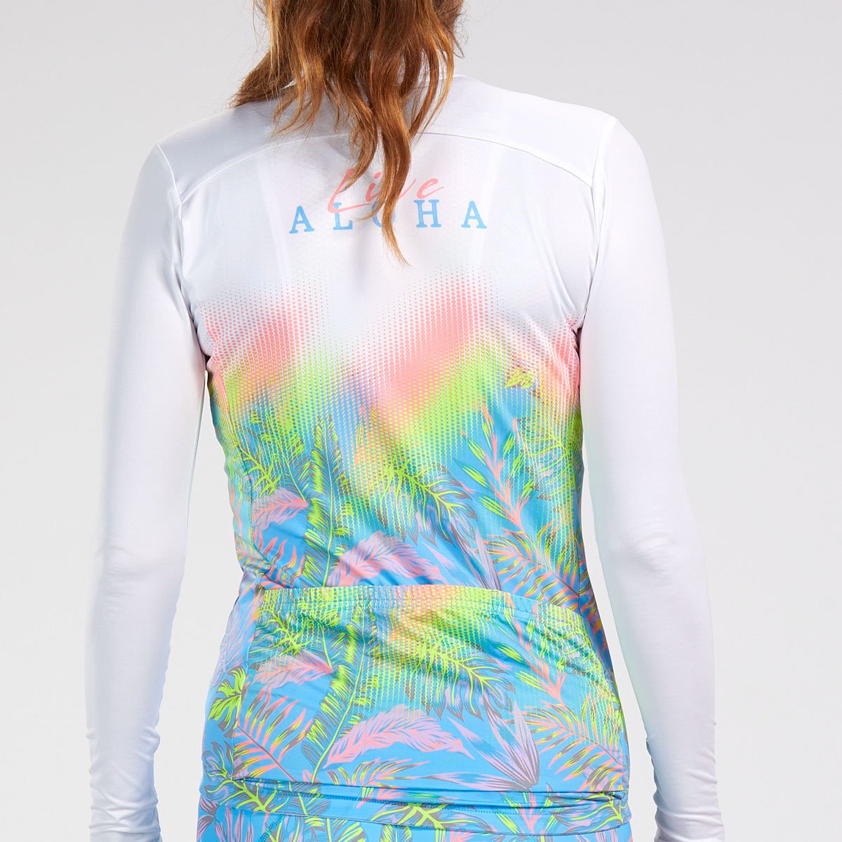 Zoot Sports CYCLE TOPS WOMENS LTD CYCLE SUN STOP LS JERSEY - LIVE ALOHA