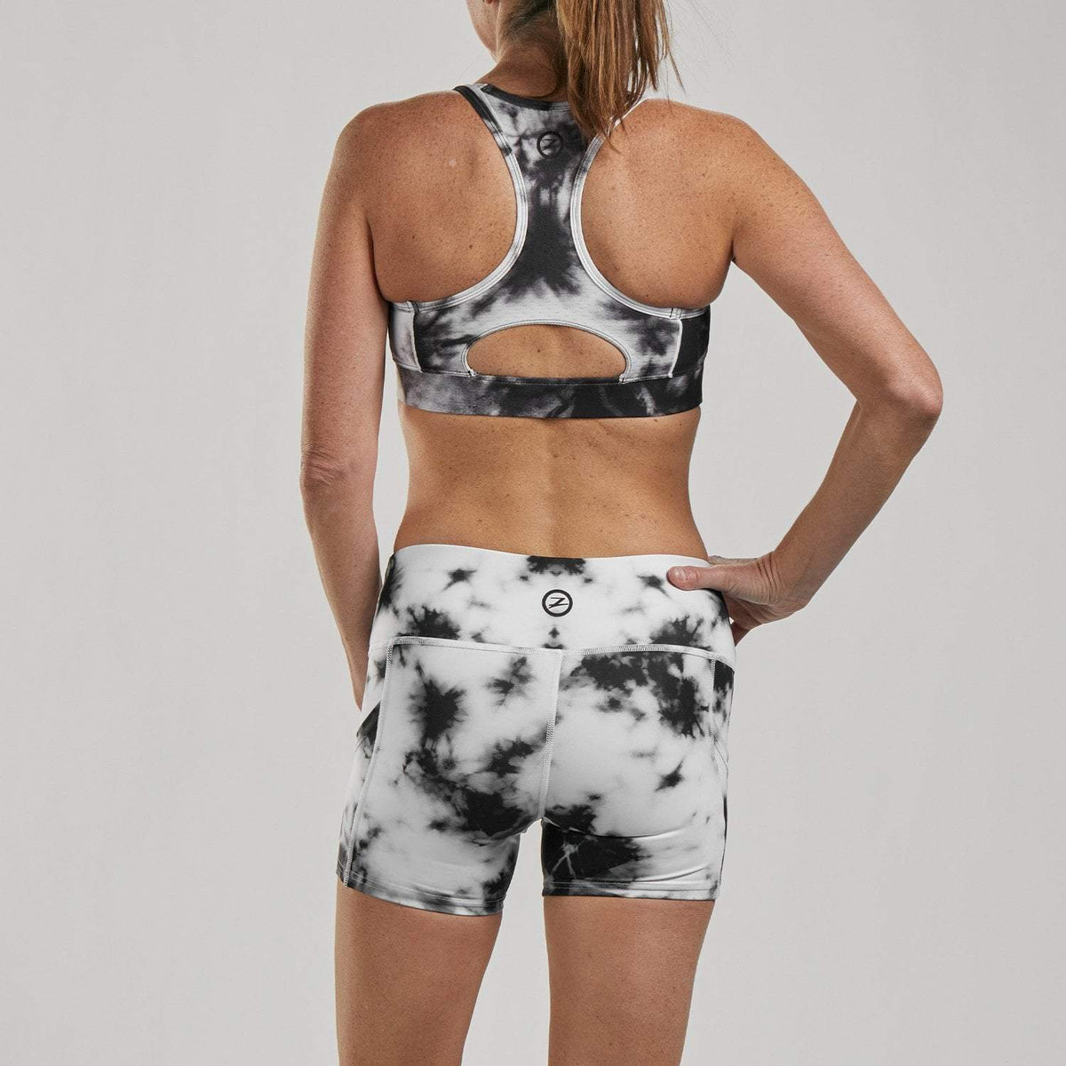 Zoot Sports RUN APPAREL WOMENS LTD RUN BRA - BLACK TIE DYE