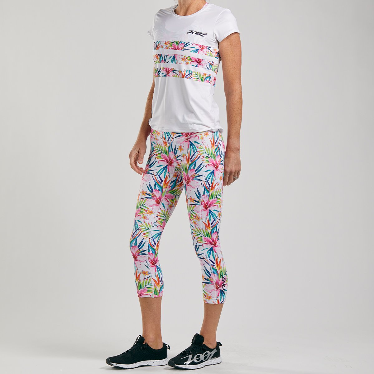 Zoot Sports RUN APPAREL WOMENS LTD RUN PULSE CAPRI - ALOHA ALWAYS