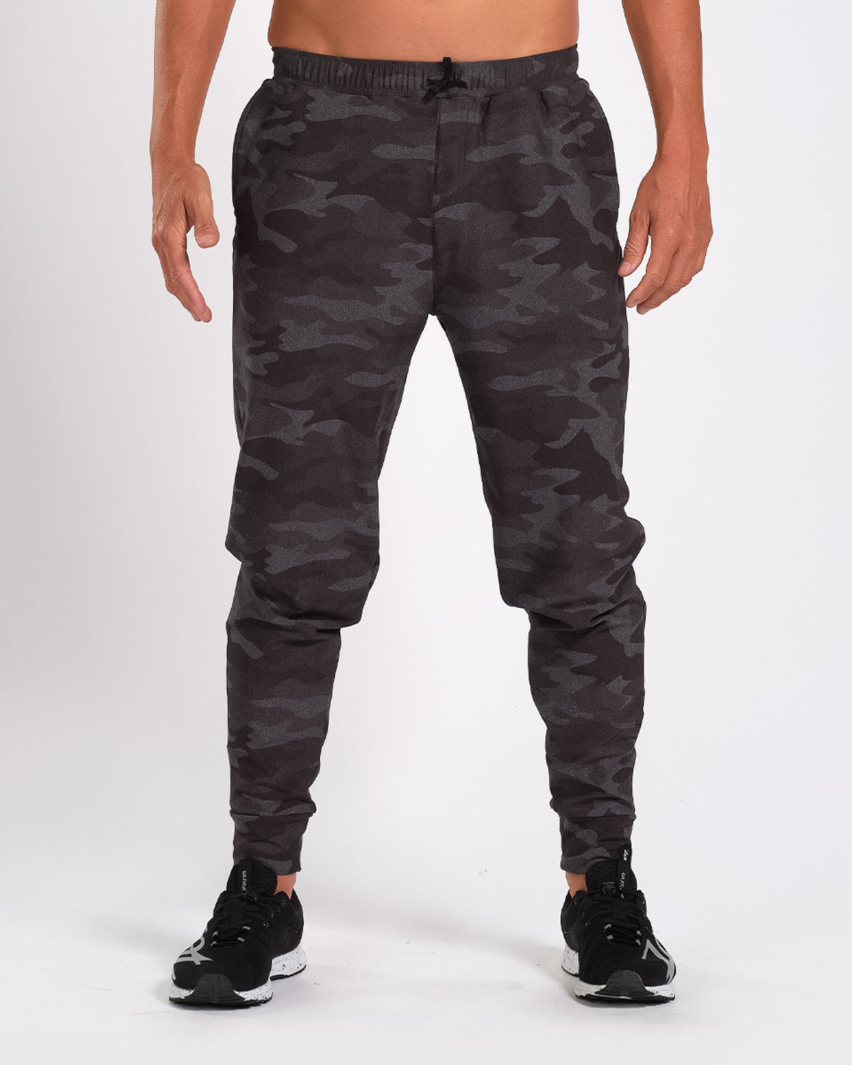 Zoot Sports Run Bottoms Mens LTD Run Heather Grey Jogger Camo