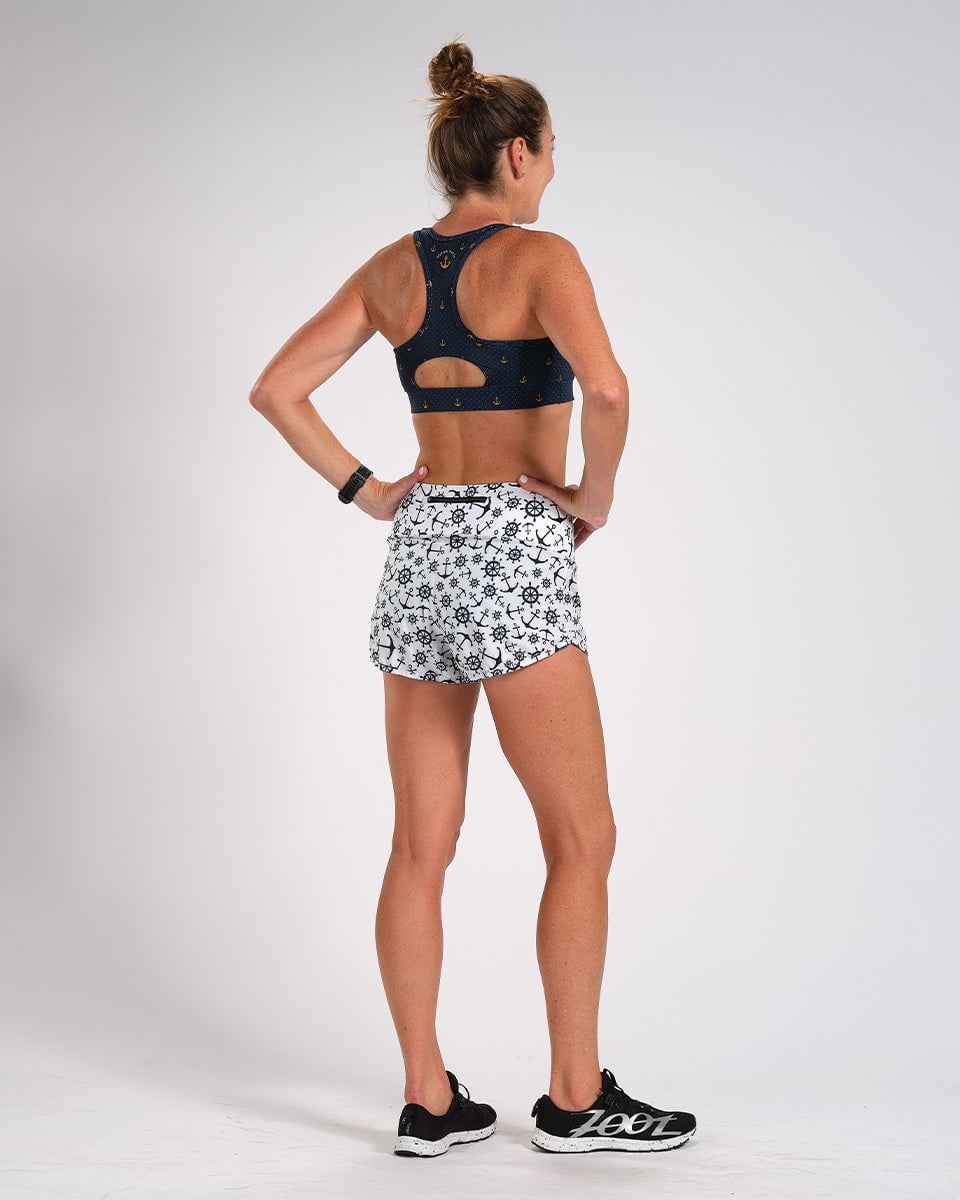 Zoot Sports Run Bottoms Womens LTD Run 3 Inch Short - Anchors Away