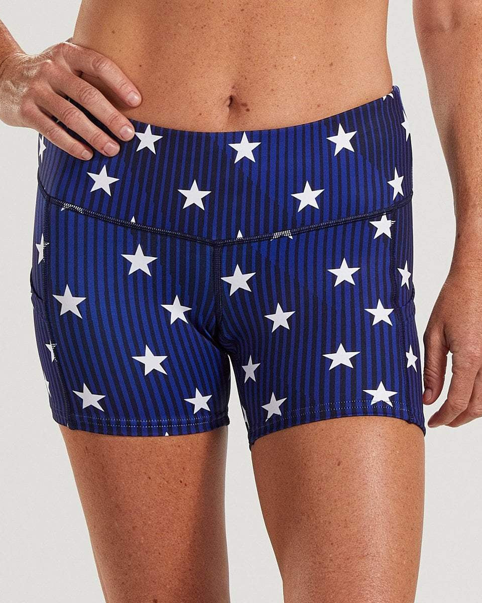 Zoot Sports Womens LTD Run Pulse Short - Stars & Stripes