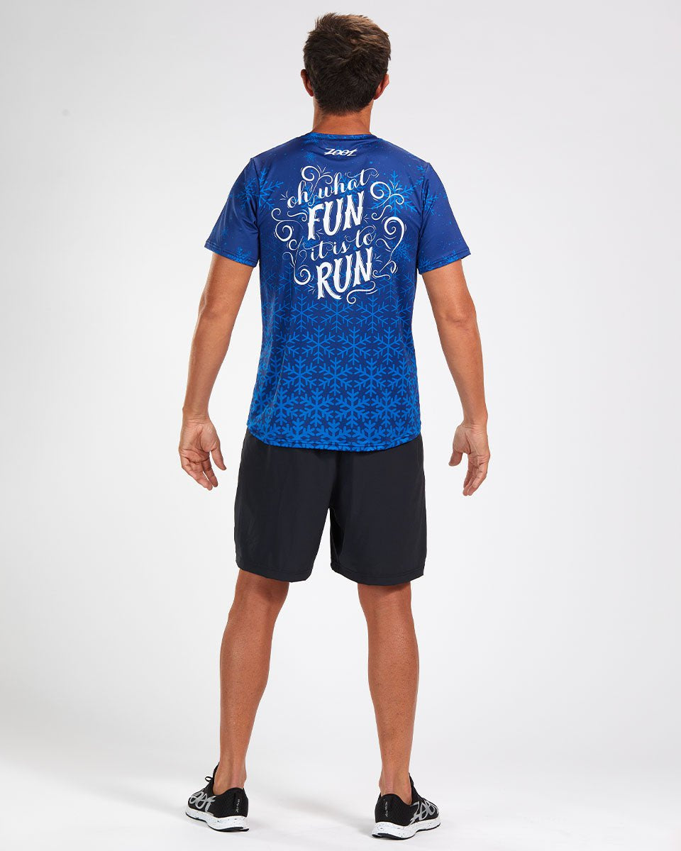 Zoot Sports RUN TOPS MENS LTD RUN TEE - SNOWFLAKE