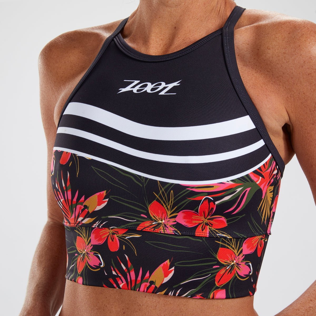 Zoot Sports Run Tops Womens LTD Run Crop - Waikoloa