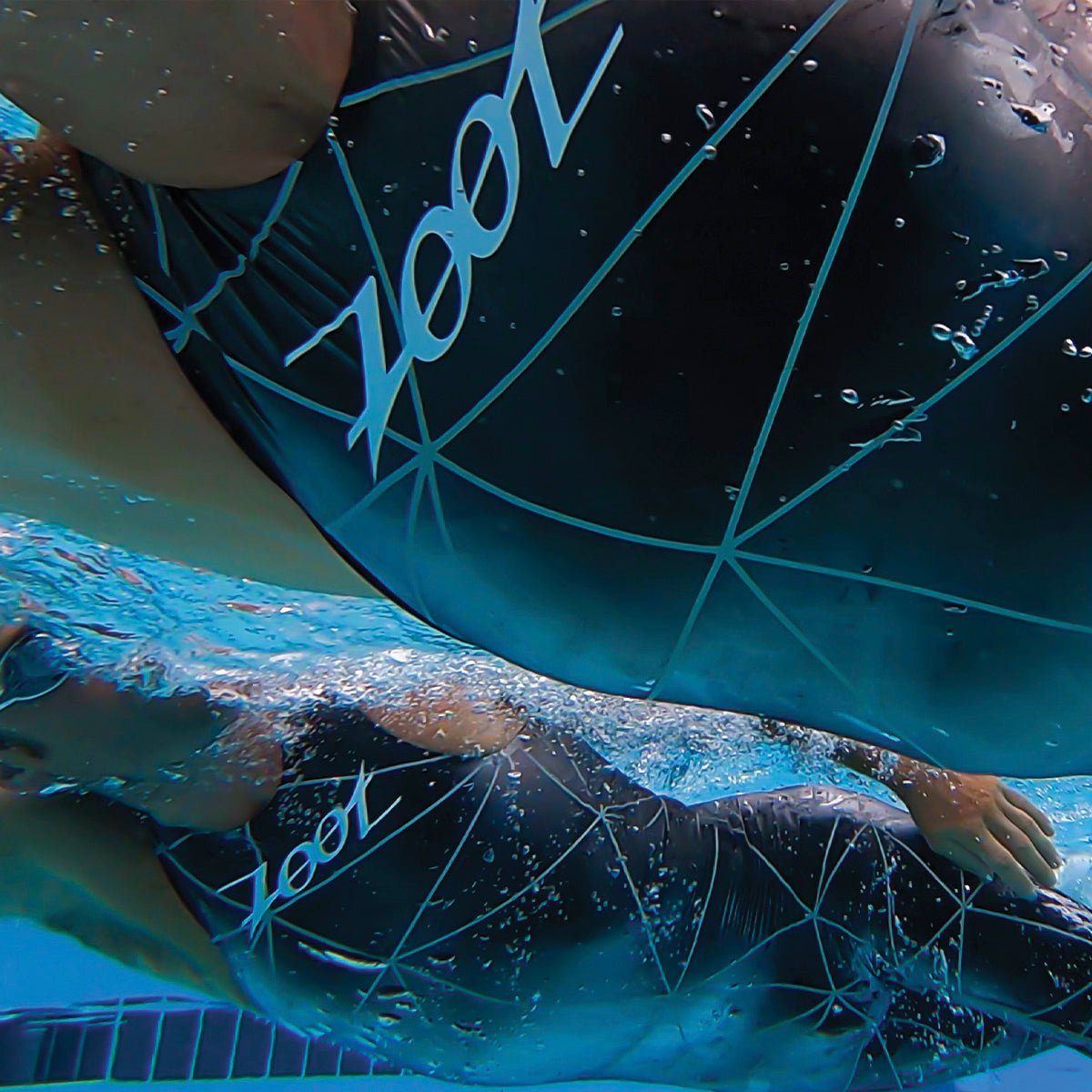 Zoot Men's Wikiwiki Speedzoot Swimskin in Black/Silver, image 19