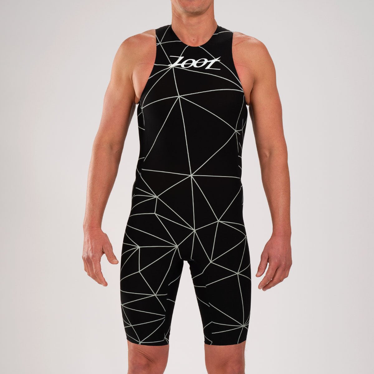Zoot Men's Wikiwiki Speedzoot Swimskin in Black/Silver, image 14