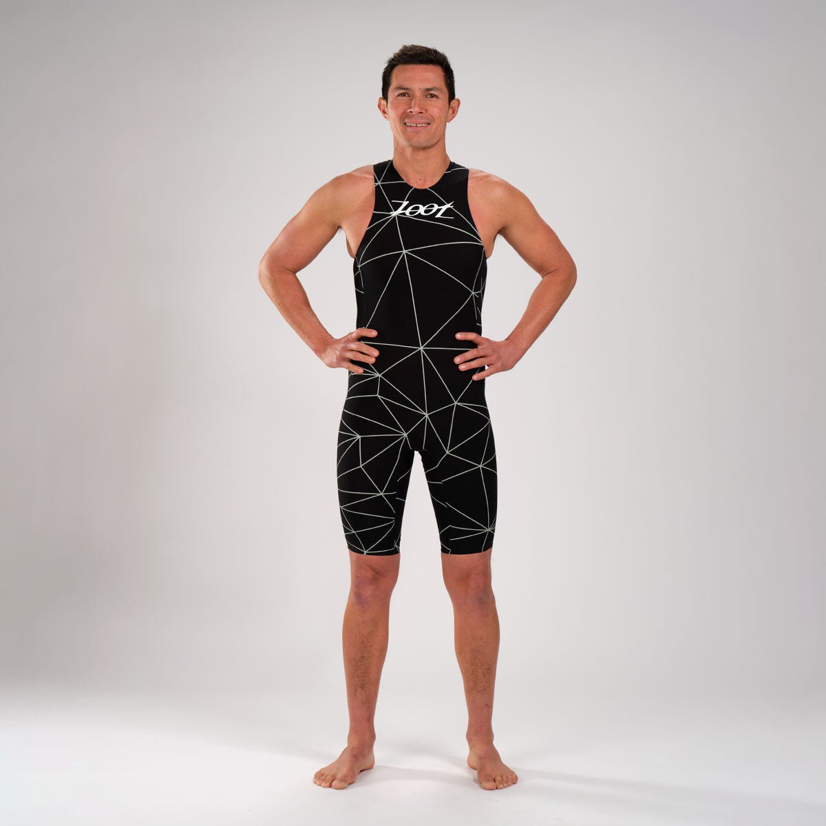 Zoot Men's Wikiwiki Speedzoot Swimskin in Black/Silver, image 13