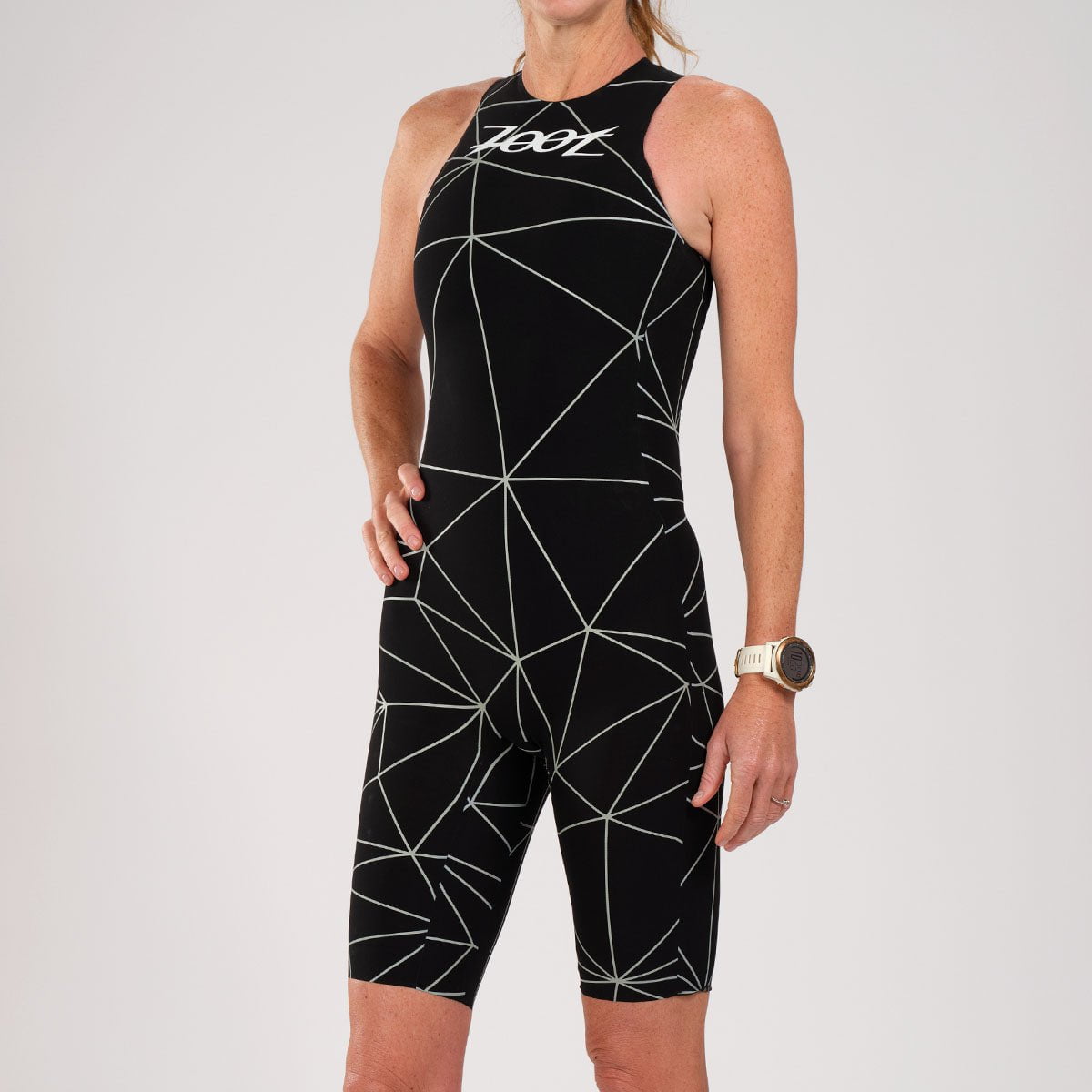 Zoot Women's Wikiwiki Speedzoot Swimskin in Black/Silver