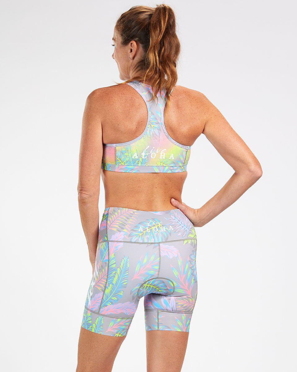 Zoot Sports Triathlon Bottoms Womens LTD Triathlon 6 Inch Short - Live Aloha