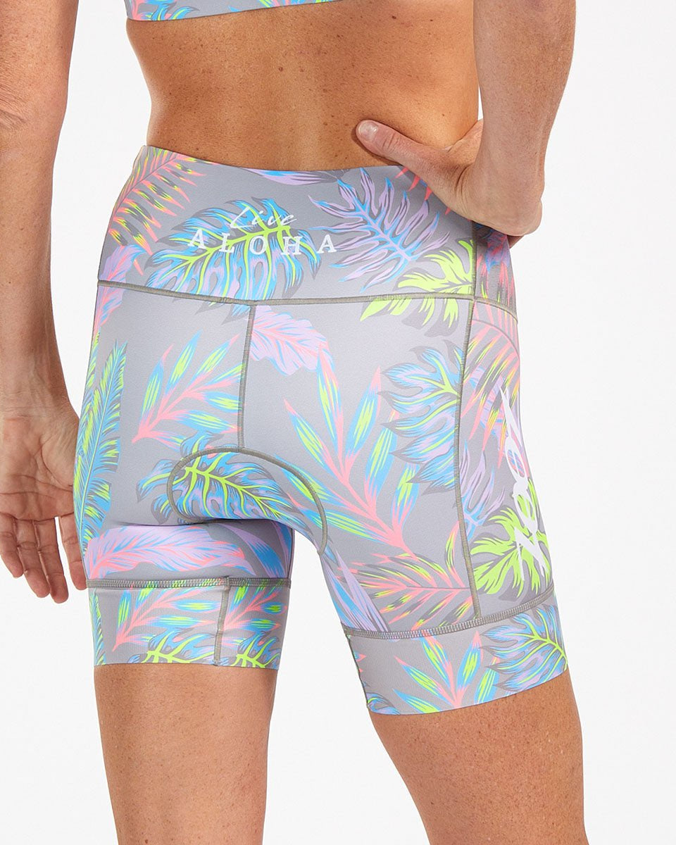 Zoot Sports Triathlon Bottoms Womens LTD Triathlon 6 Inch Short - Live Aloha