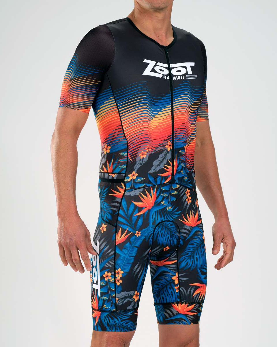 Zoot Sports Triathlon Racesuits Mens LTD Triathlon Aero Full Zip Racesuit - 40 Years