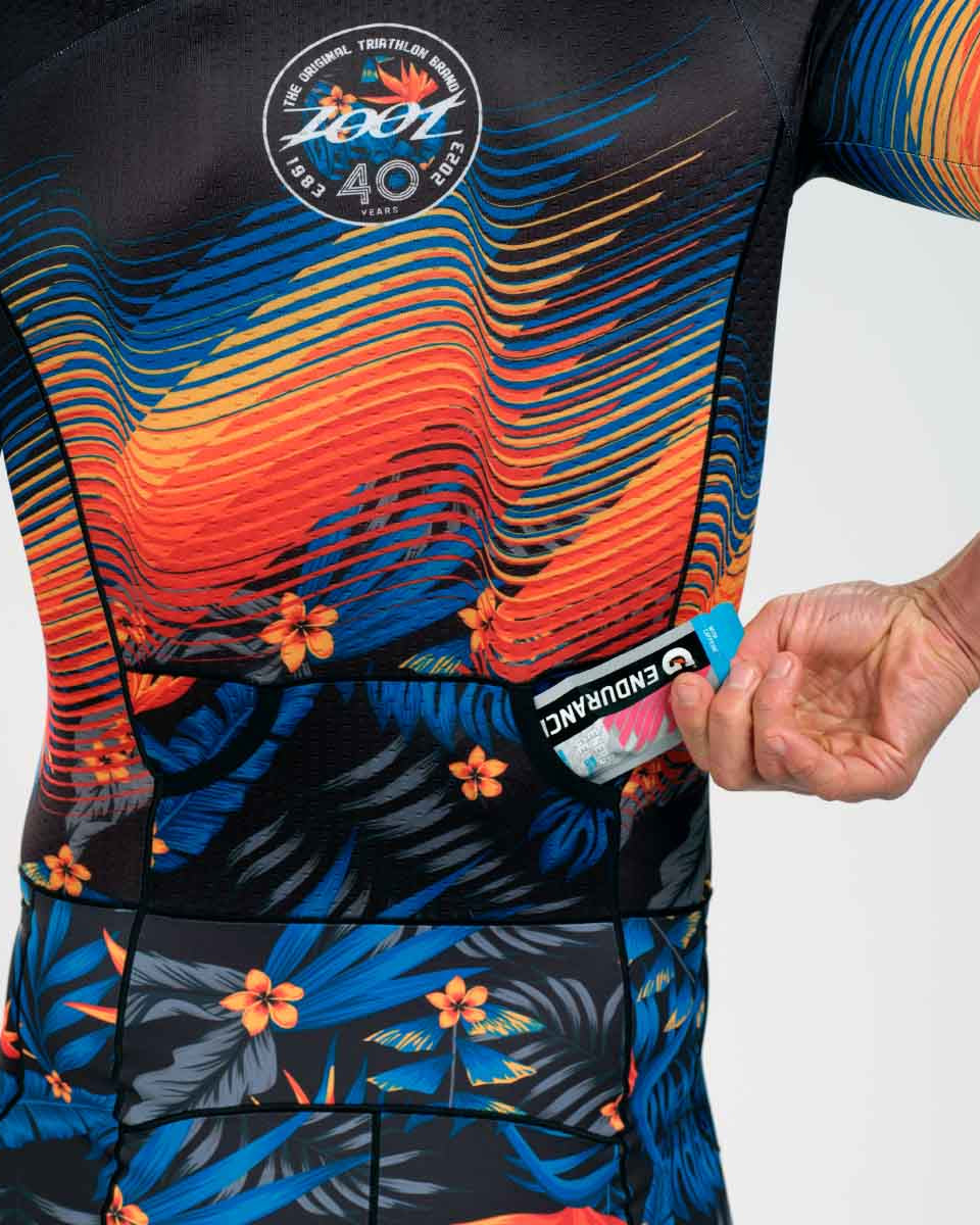 Zoot Sports Triathlon Racesuits Mens LTD Triathlon Aero Full Zip Racesuit - 40 Years