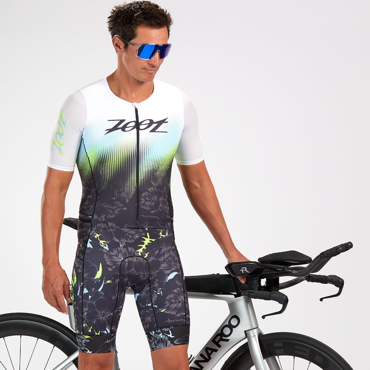 Zoot Sports Triathlon Racesuits Mens LTD Triathlon Aero Full Zip Racesuit - Live Aloha