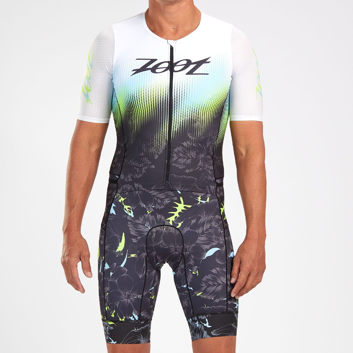Zoot Sports Triathlon Racesuits Mens LTD Triathlon Aero Full Zip Racesuit - Live Aloha