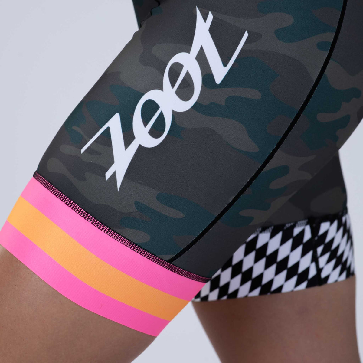Zoot Sports TRI RACESUITS Womens LTD Triathlon Aero Full Zip Racesuit - Cali Camo