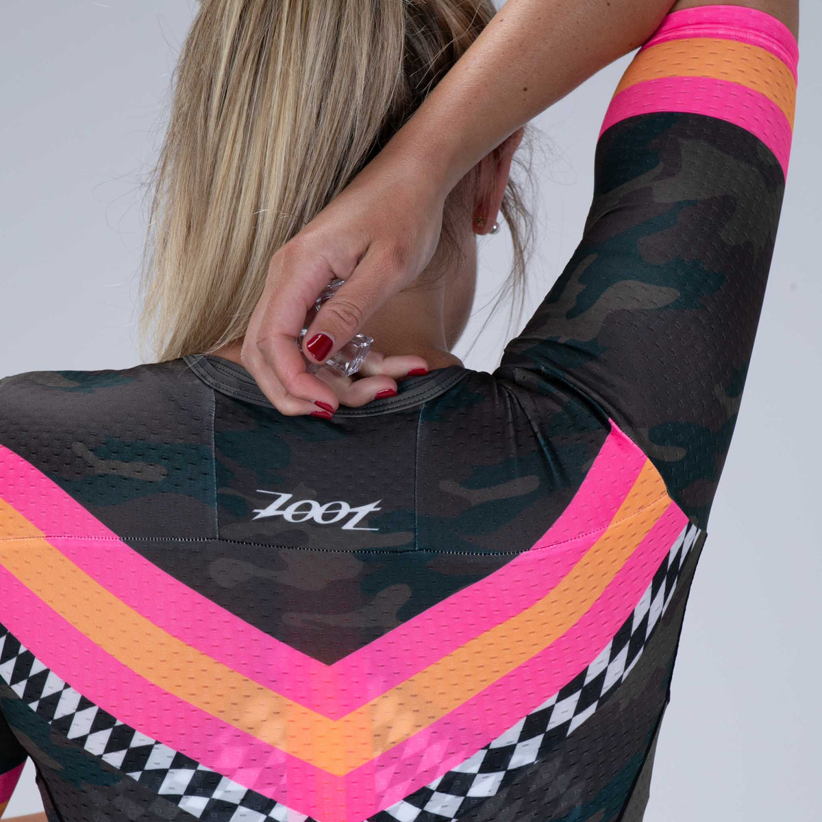 Zoot Sports TRI RACESUITS Womens LTD Triathlon Aero Full Zip Racesuit - Cali Camo
