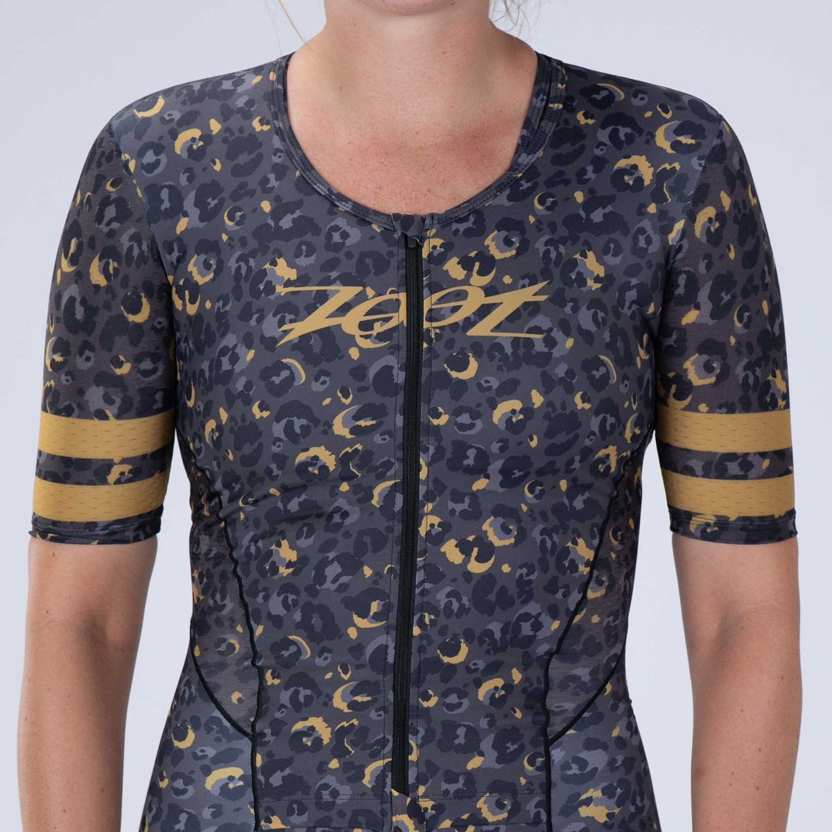 Zoot Sports TRI RACESUITS Womens LTD Triathlon Aero Full Zip Racesuit - Cheetah