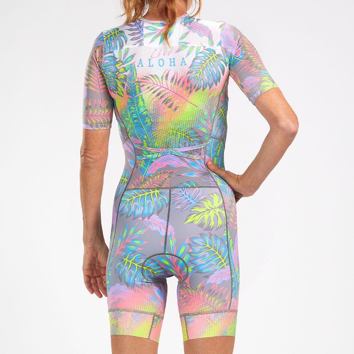 Zoot Sports Triathlon Racesuits Womens LTD Triathlon Aero Full Zip Racesuit - Live Aloha