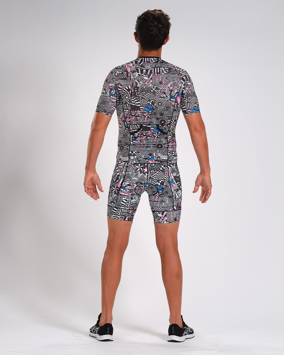 Zoot Sports Triathlon Tops Mens LTD Triathlon Aero Jersey - American Rebel