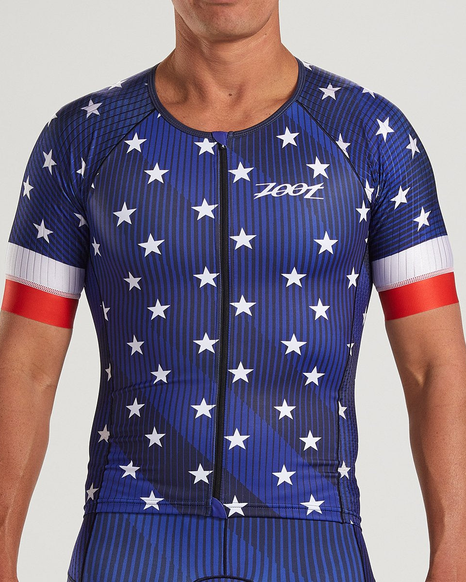 Zoot Sports Mens LTD Triathlon Aero Jersey - Stars & Stripes