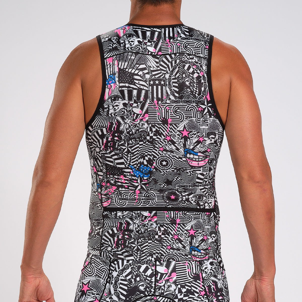Zoot Sports Triathlon Tops Mens LTD Triathlon Tank - American Rebel