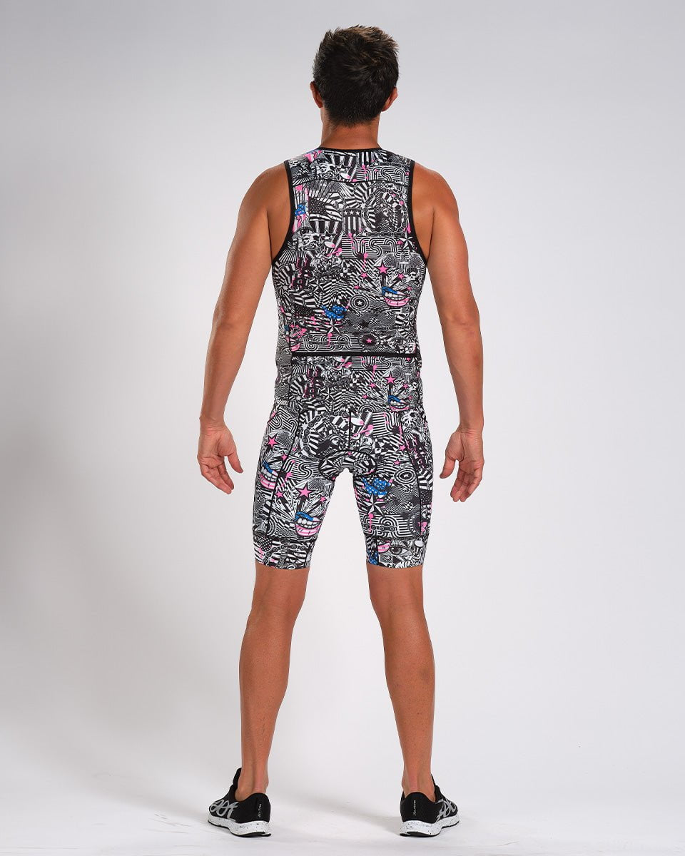 Zoot Sports Triathlon Tops Mens LTD Triathlon Tank - American Rebel