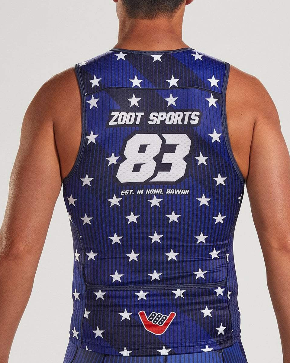 Zoot Sports TRI TOPS MENS LTD TRI TANK - STARS & STRIPES
