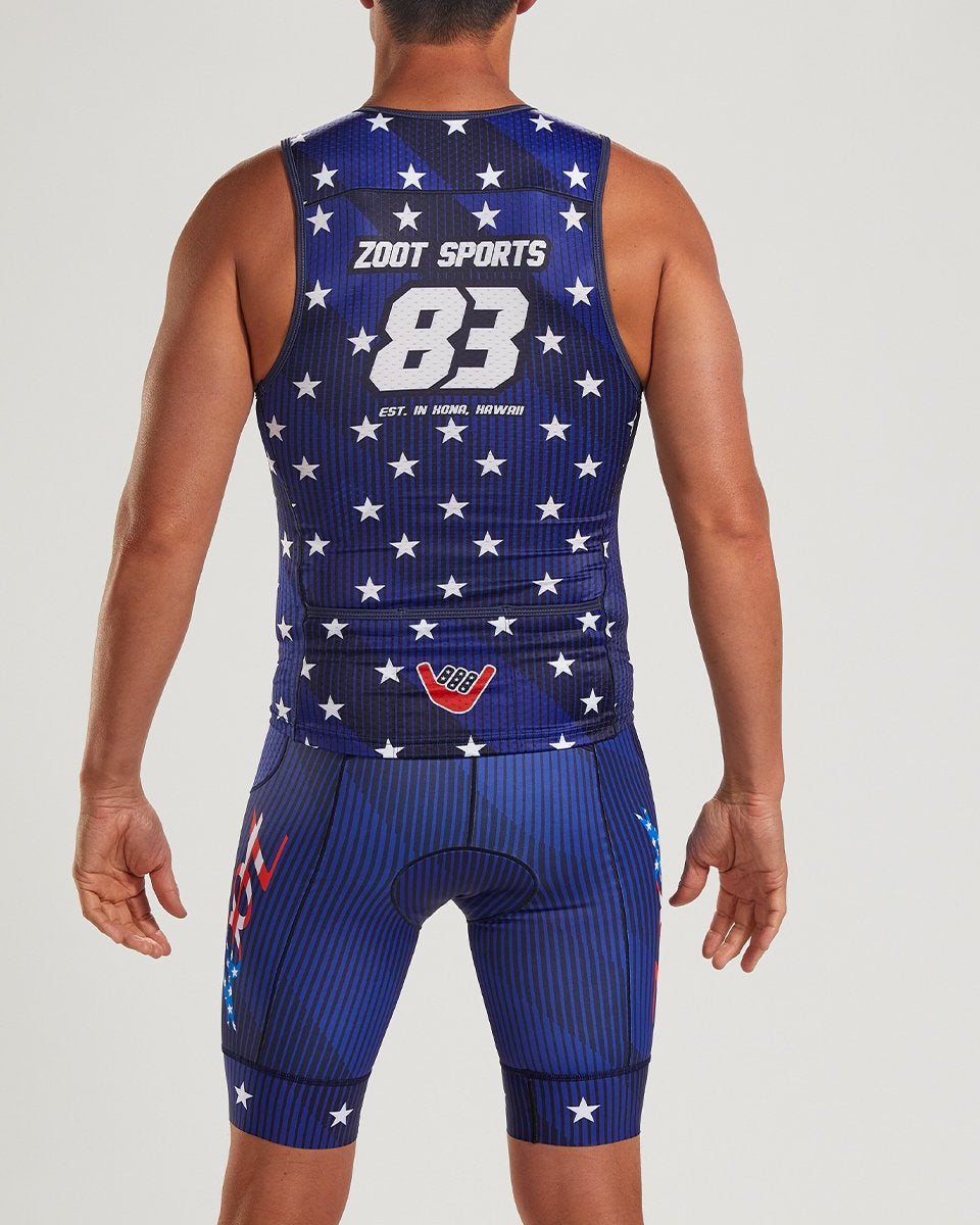 Zoot Sports TRI TOPS MENS LTD TRI TANK - STARS & STRIPES