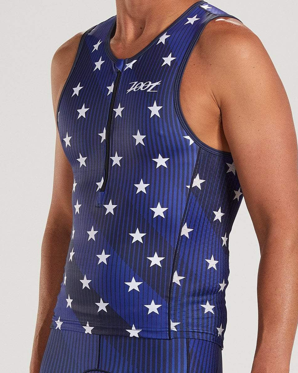 Zoot Sports TRI TOPS MENS LTD TRI TANK - STARS & STRIPES