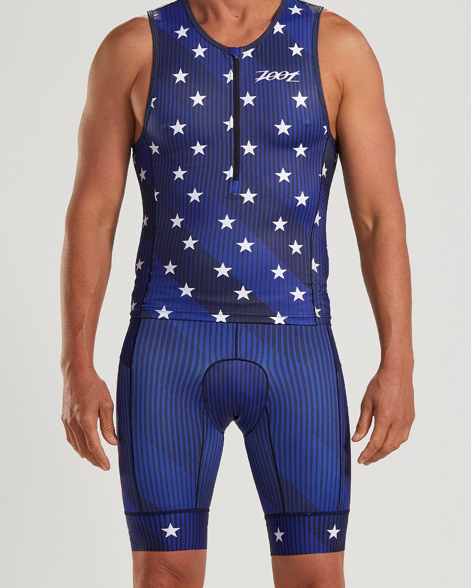 Zoot Sports TRI TOPS MENS LTD TRI TANK - STARS & STRIPES