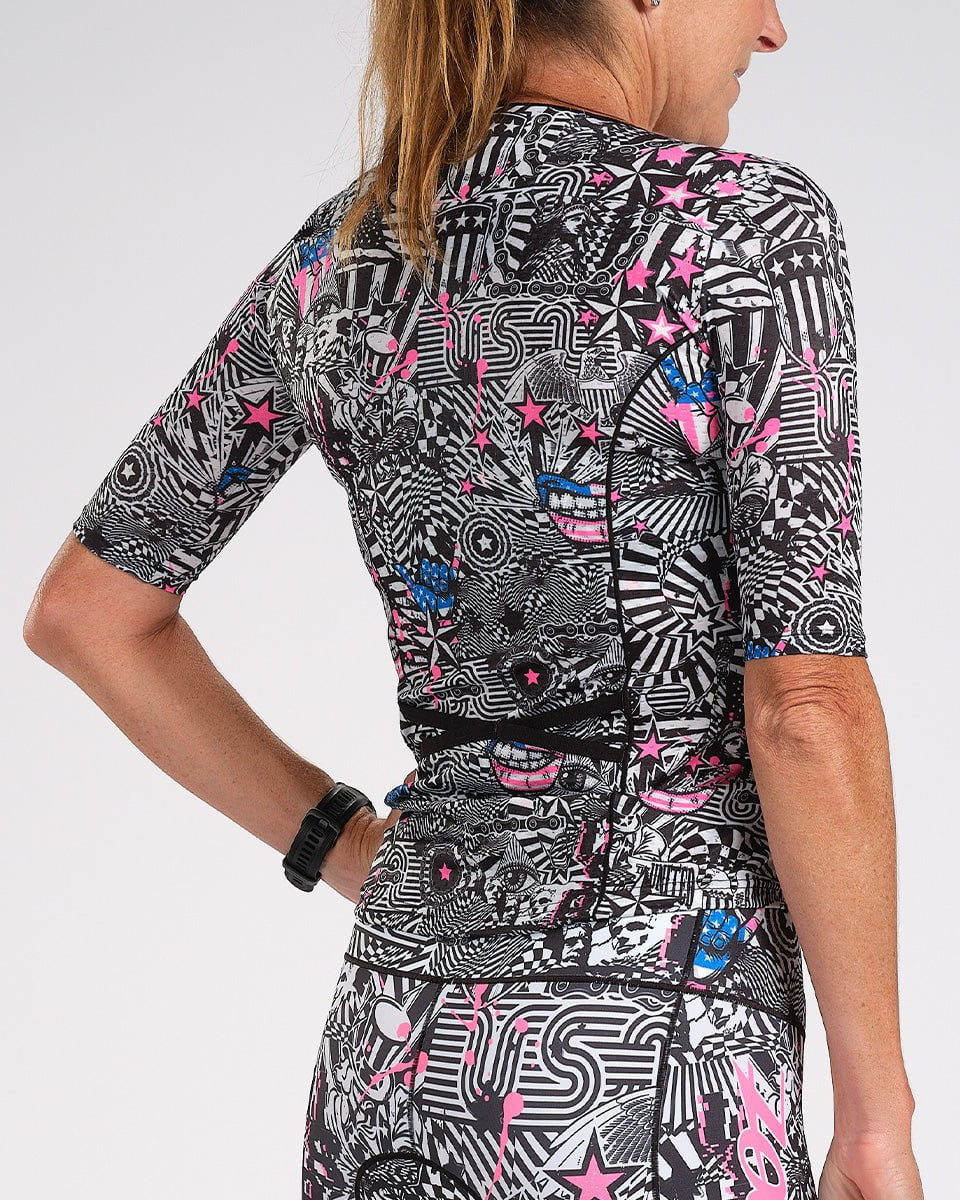 Zoot Sports Triathlon Tops Womens LTD Triathlon Aero Jersey - American Rebel