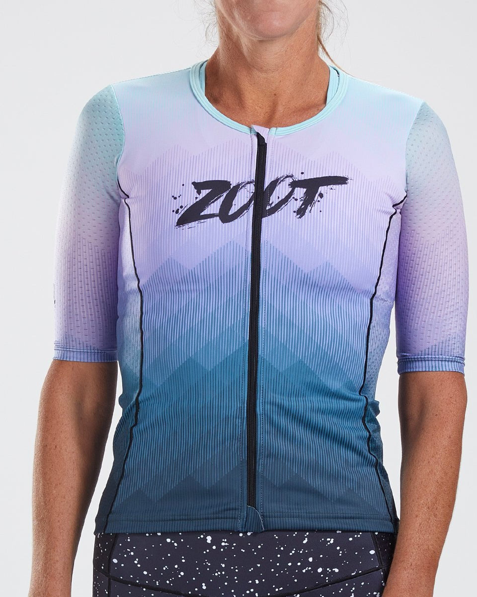 Zoot Sports Triathlon Tops Womens LTD Triathlon Aero Jersey - Kona Ice