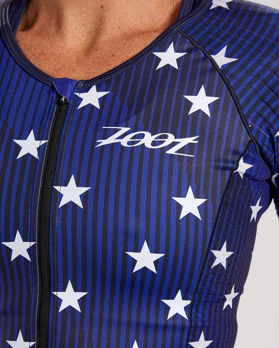 Zoot Sports TRI TOPS WOMENS LTD TRI AERO JERSEY - STARS & STRIPES