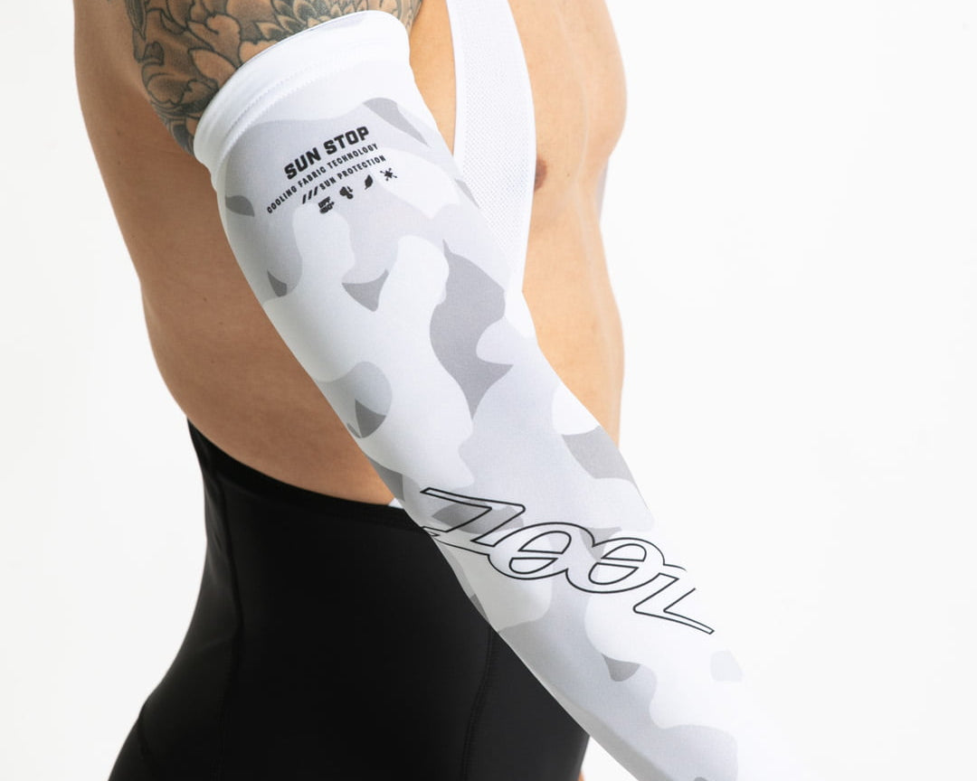 Zoot Sports ARM COOLERS Unisex Ltd Sun Stop Arm Cooler - Snow Camo